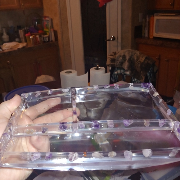 Crystal resin desk organizer. - Picture 3 of 3